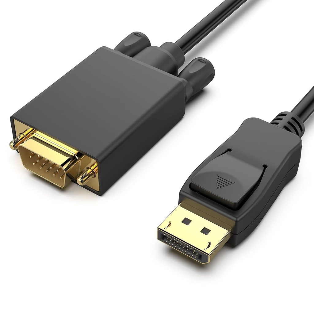 [4285] Buerotika DisplayPort to VGA Cable 1.5M – High Transfer Speed | 52168