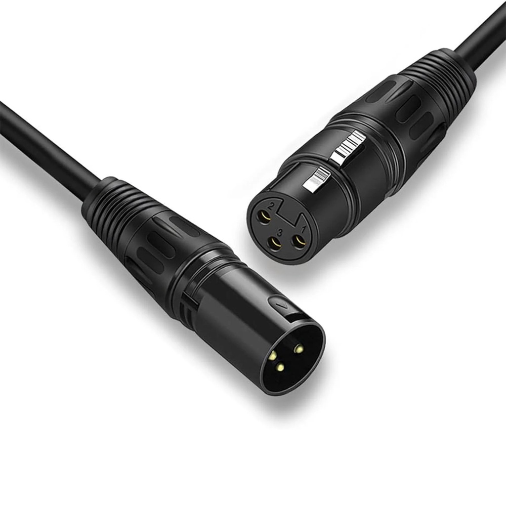 Buerotika Professional XLR Cannon Microphone Cable 20M Male/Female 3-Pin – Pure Sound & High Transfer Speed (Multiple Lengths) | 52156